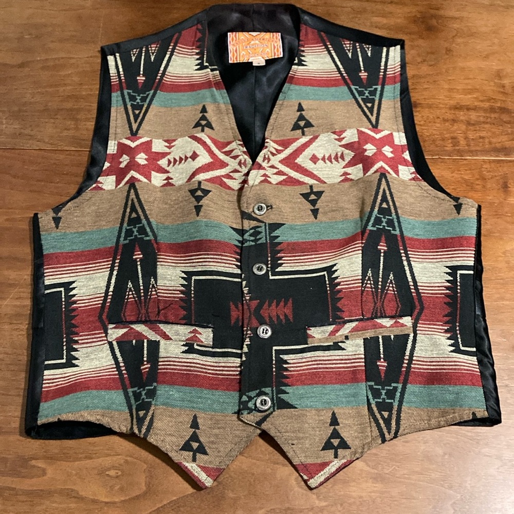vintage Native Traditions by Allen Wah vest S